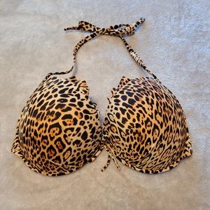 Victoria's Secret Leopard Print Bikini Top